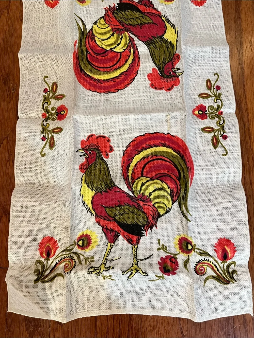 Vintage  Kitchen Dish Tea Towel LINEN  New Old Stock NOS  Roasters